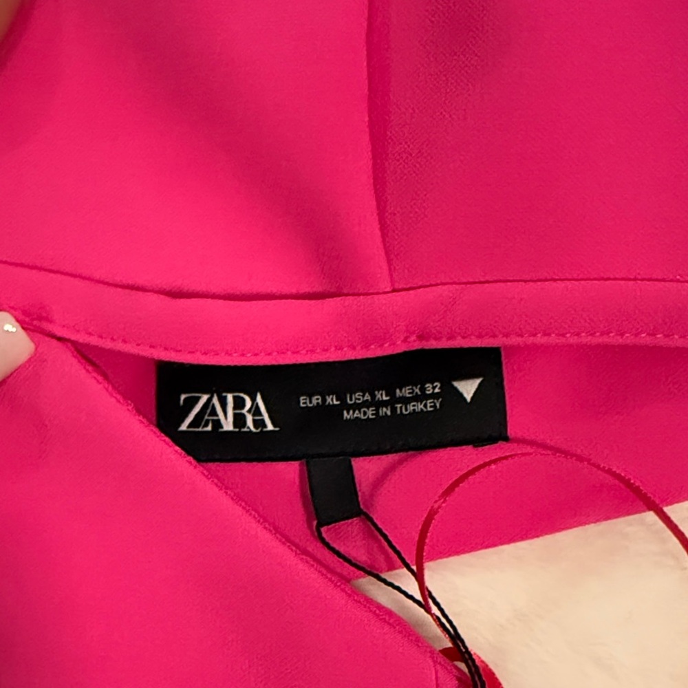 Zara Women's Vibrant Pink Backless Dress XL - Picture 3 of 4